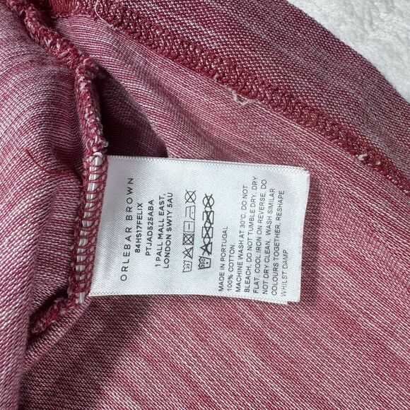 Orlebar Brown Polo‎ Shirt Short-Sleeve Size  XXL Women's Red - Picture 6 of 12